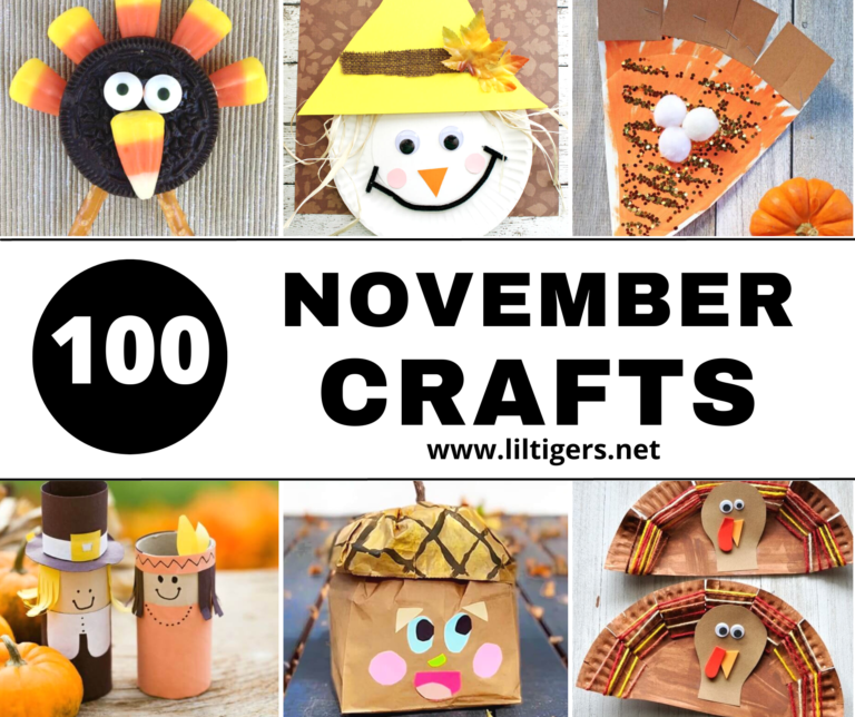 100 Easy November Crafts For Kids Lil Tigers