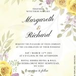 11 Beautiful Yellow Roses Wedding Invitation Templates In 2022
