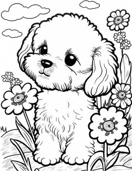 12 Cute Coloring Pages The Graphics Fairy