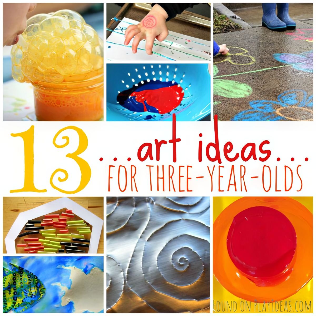 13 Easy Art Activities For 3 Year Olds