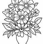 15 Beautiful Flower Coloring Pages For Kids And Adults Printable