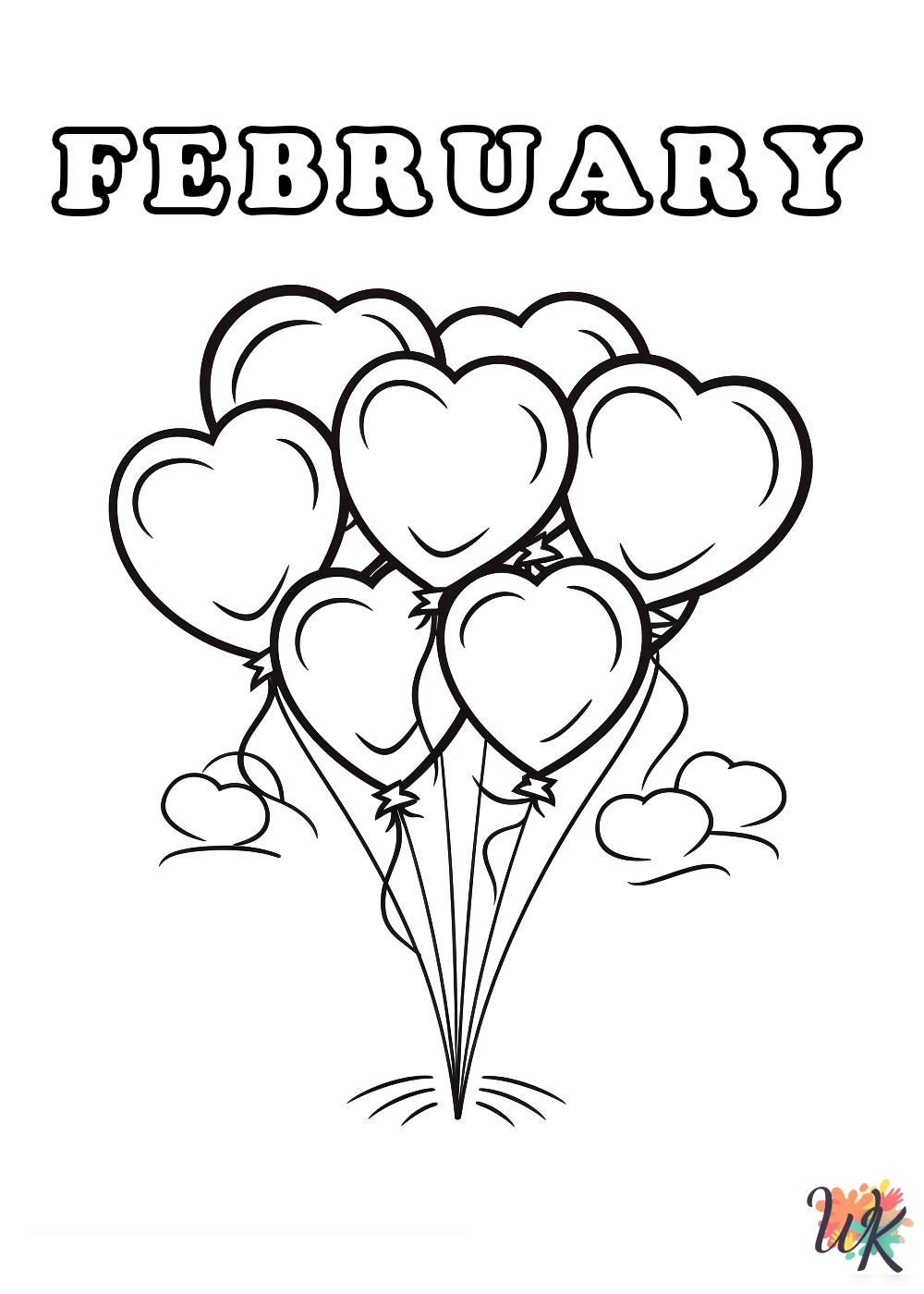 printable coloring pages for february
