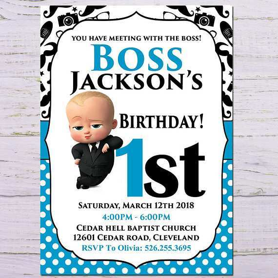 15 Visiting Boss Baby Birthday Invitation Template For Free By Boss 