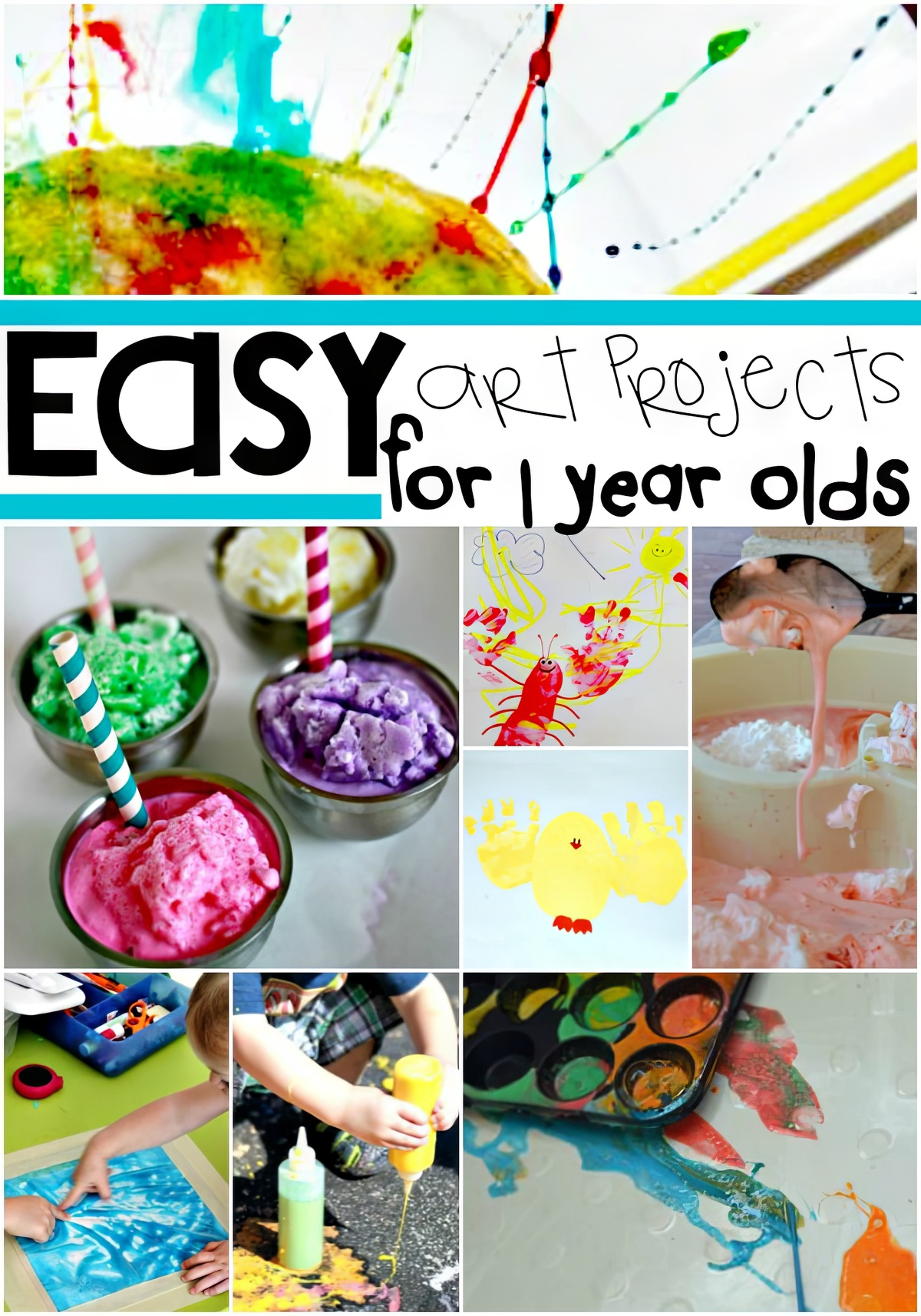 16 Easy Art Projects For Your 1 Year Old