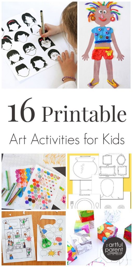 16 Printable Art Activities For Kids Art Activities For Kids
