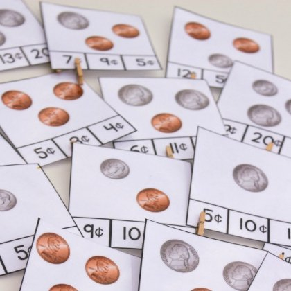 money activities for kids printable