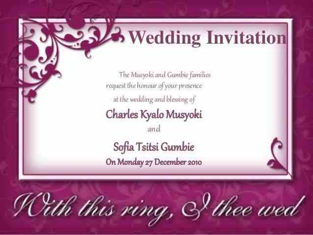18 Free Printable Wedding Invitation Template Ppt PSD File By Wedding 