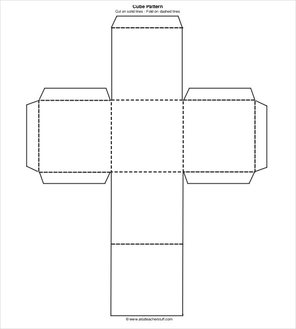 18 Paper Cube Templates PDF DOC