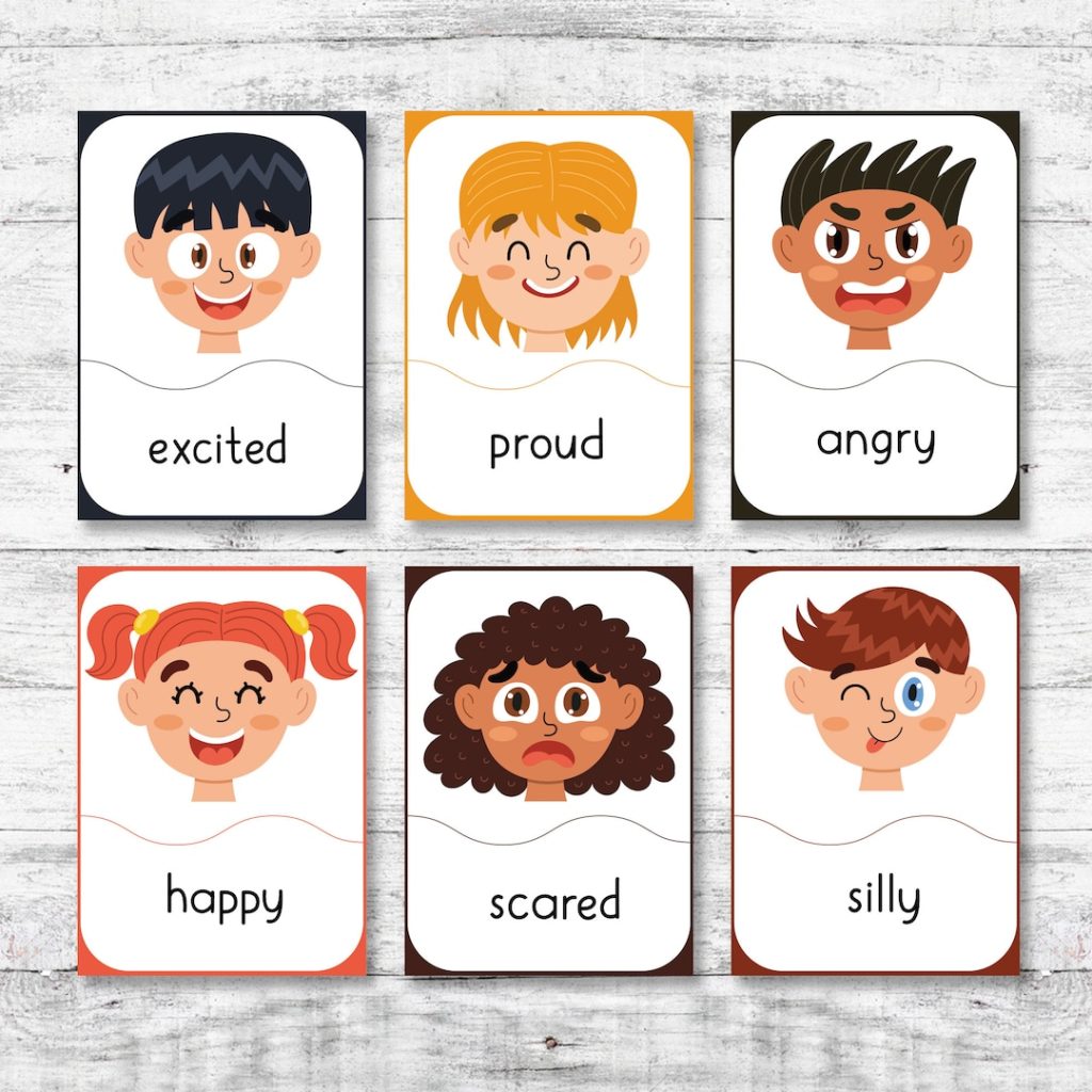 18 PDF Digital Printable Emotion Cards Feelings Emotion Cards