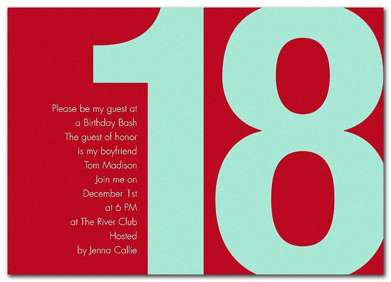 18th Birthday Boy Invitation Templates