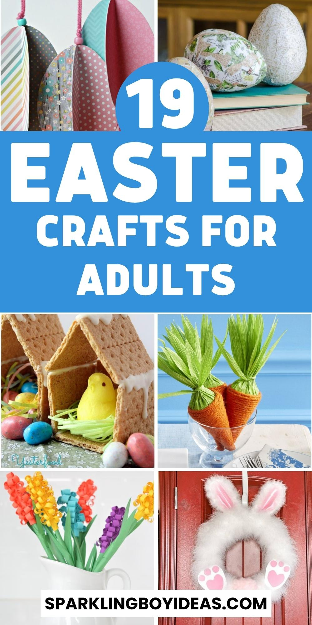 19 Easy DIY Easter Crafts For Adults Sparkling Boy Ideas