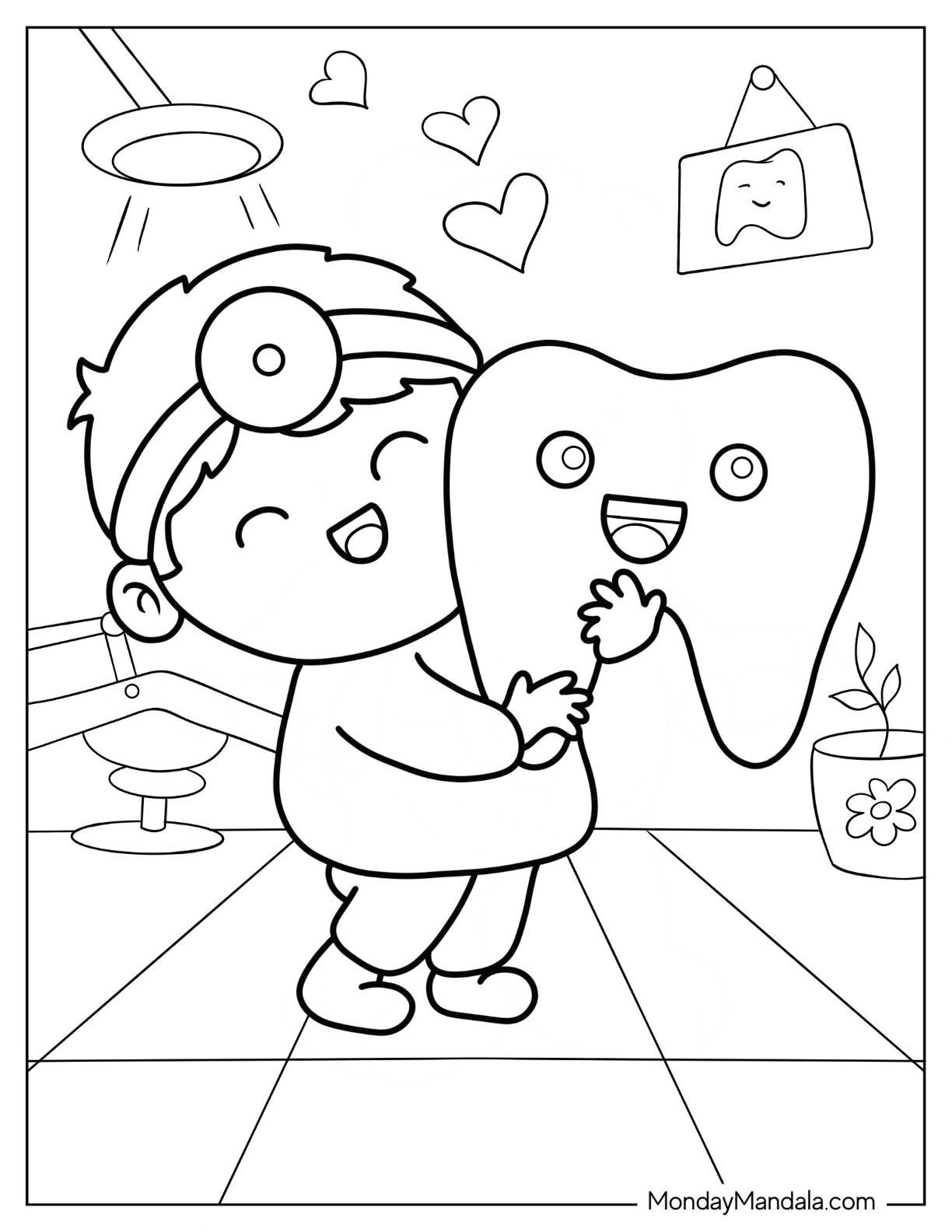 20 Dentist Coloring Pages Free PDF Printables Coloring Pages 