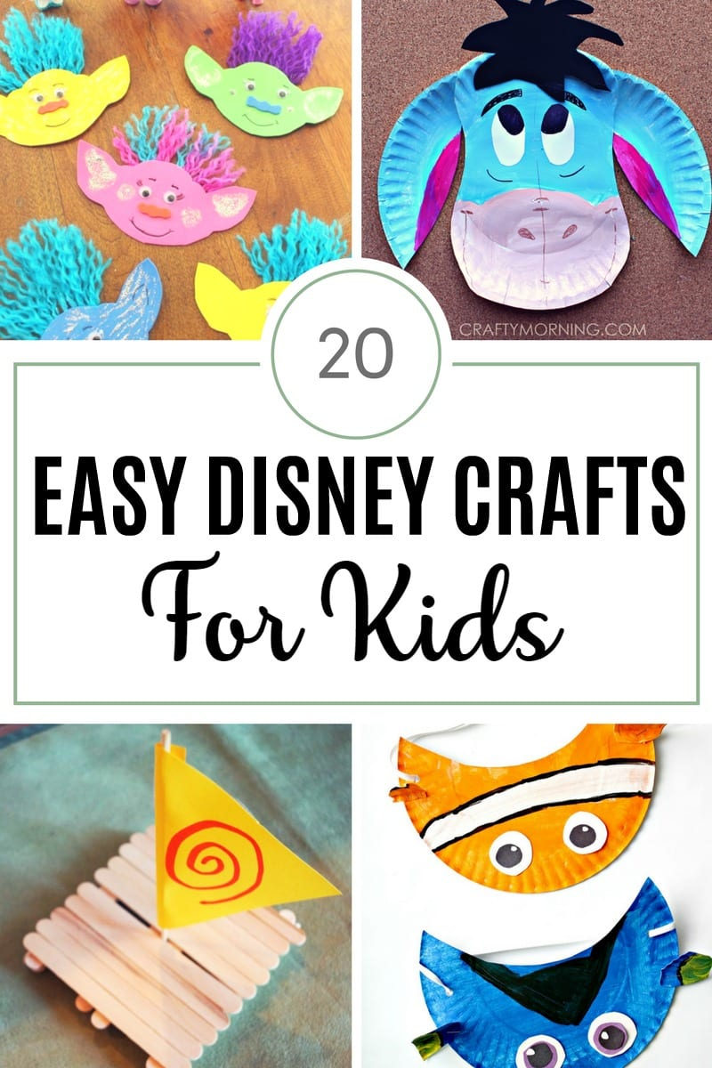 20 Easy Disney Crafts For Kids The Unprepared Mommy