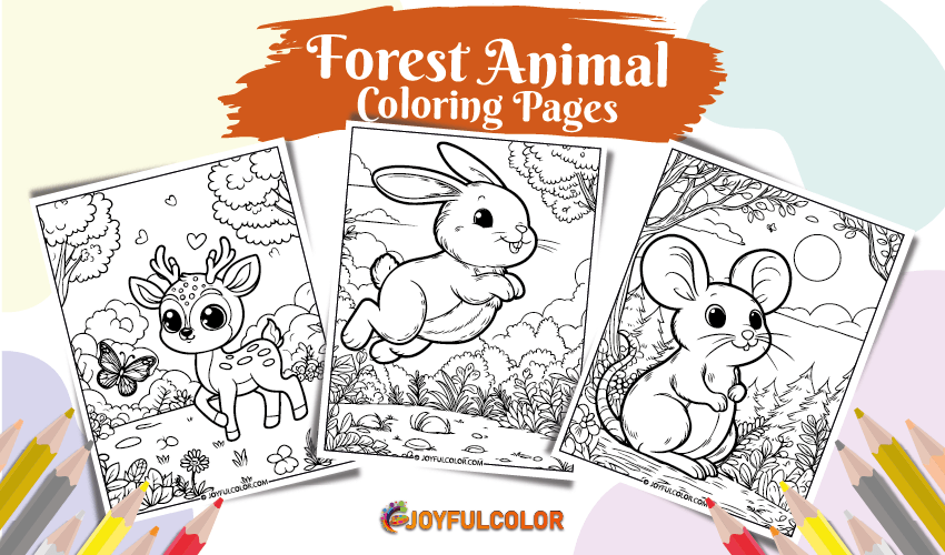 coloring forest animal