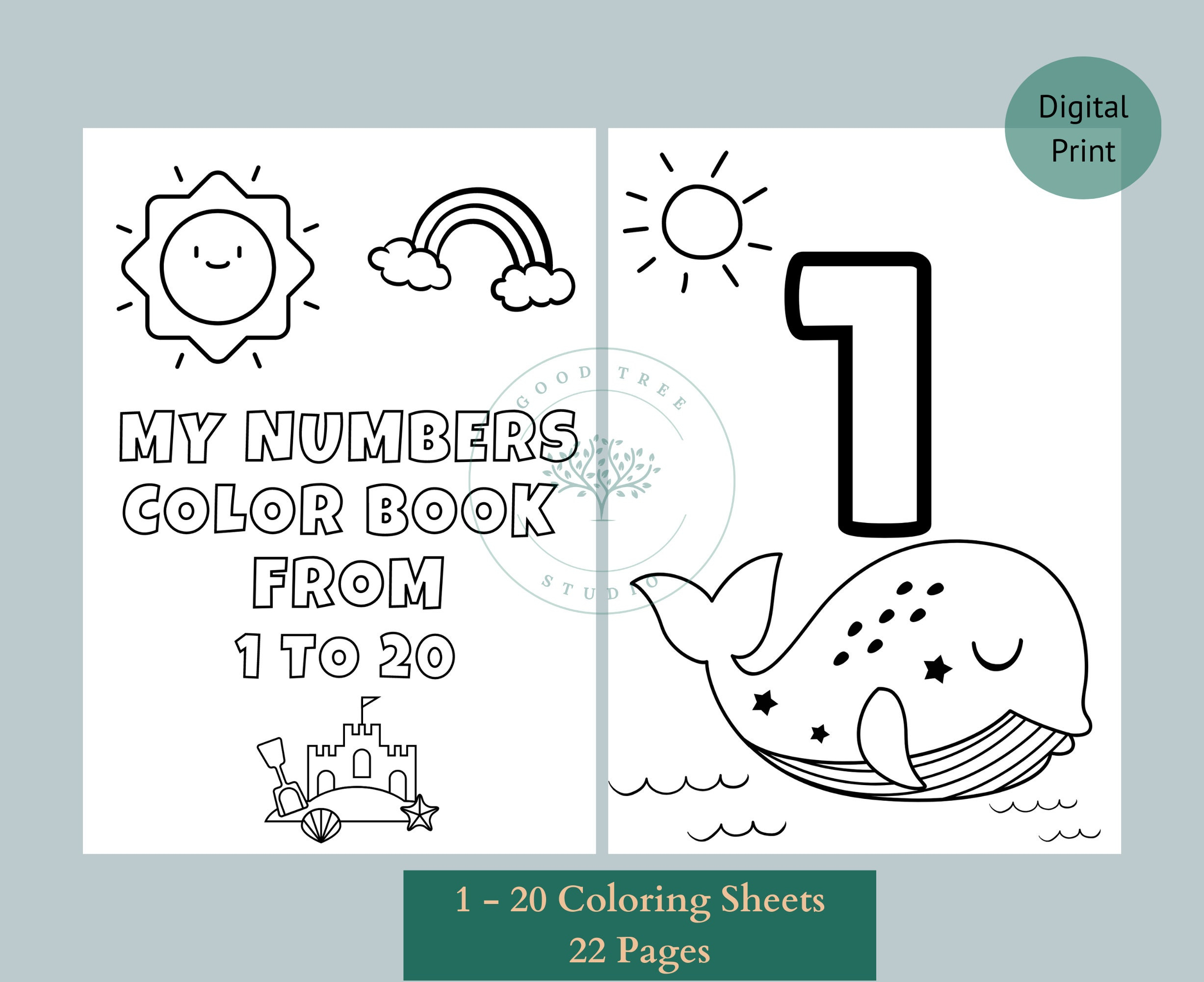 20 Printable Numbers Coloring Pages Coloring Page Preschool 
