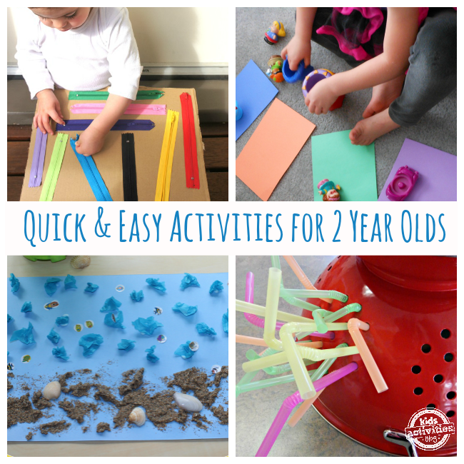 20 Quick Easy Activities For 2 Year Olds