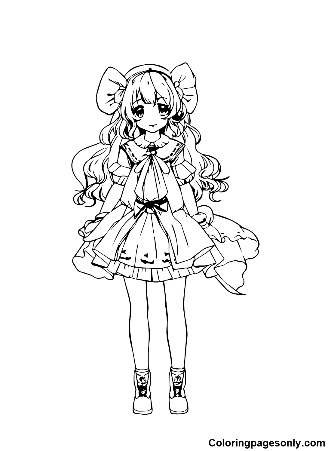 2024 Calendar Anime Coloring Pages Printable Free Umeko Beatriz