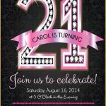 21st Birthday Invitation Templates Free Printable Of 21st Birthday