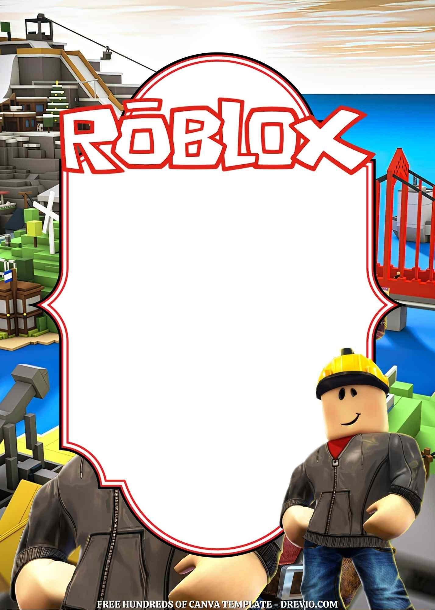 22 Roblox Canva Birthday Invitation Templates Birthday Invitations 