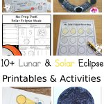 22 Solar Eclipse And Lunar Eclipses Printables Crafts 3 Dinosaurs