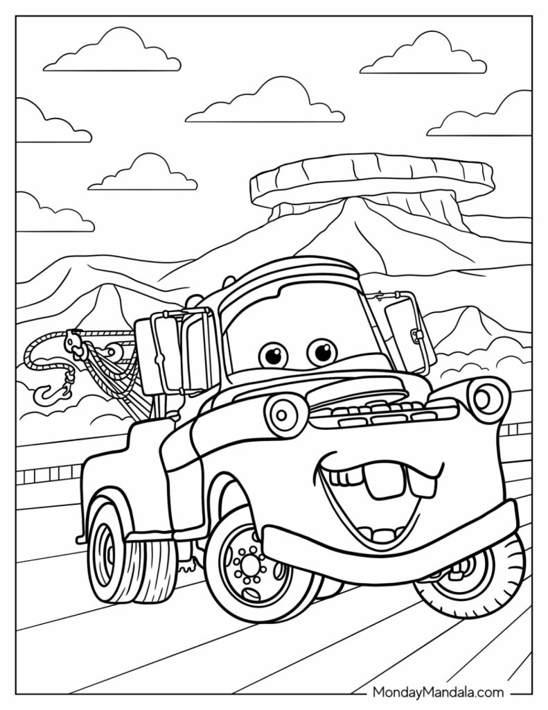 24 Disney Cars Coloring Pages Free PDF Printables Worksheets Library