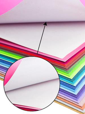24 Sheets A4 Self Adhesive Cardstock Paper 22 Colored Printable 