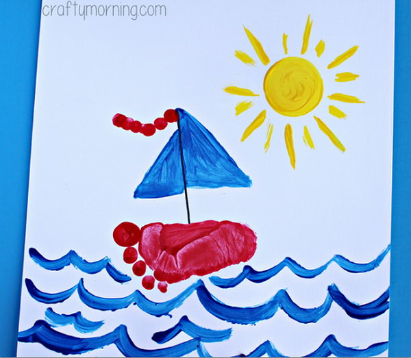 25 Fun And Beautiful Handprint Footprint Crafts For Your Kids To Make 
