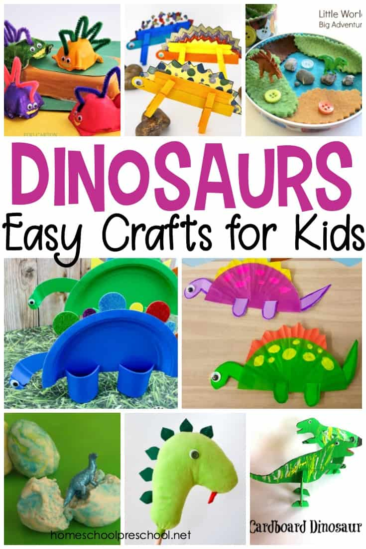 25 Ideas For Easy Dinosaur Crafts For Preschoolers