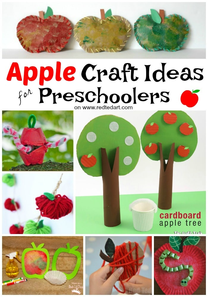 27 Easy Apple Craft Ideas Red Ted Art 39 s Blog