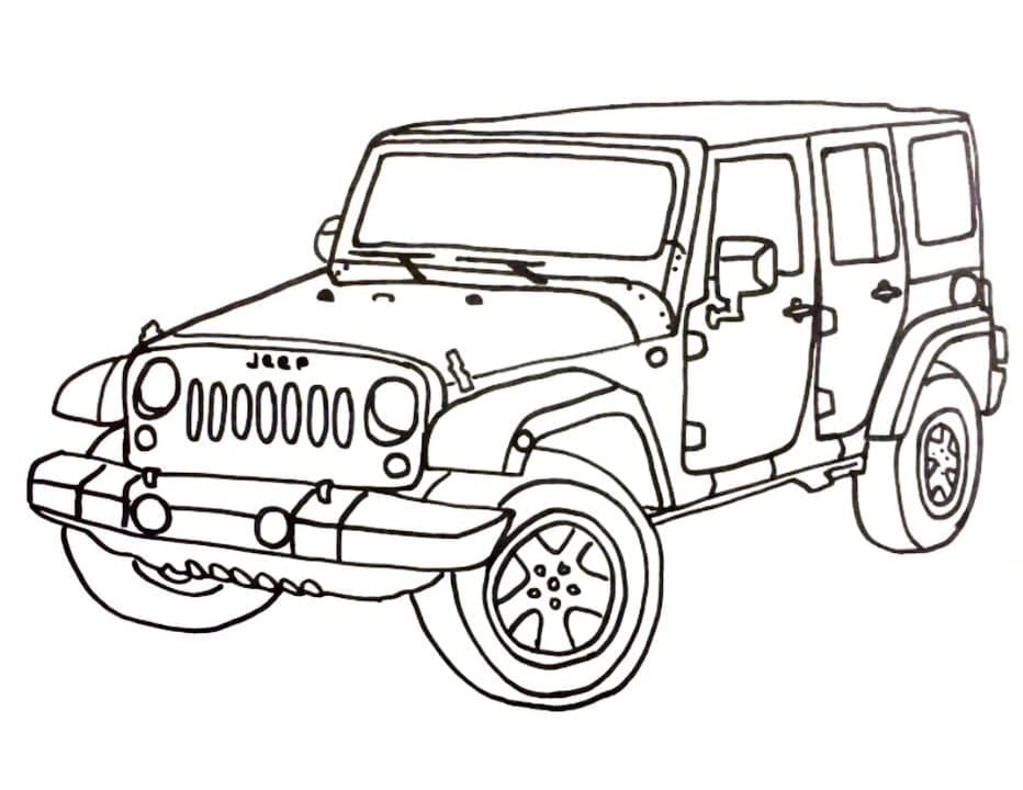 printable coloring pages jeep