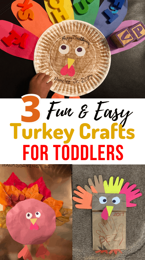 3 Easy Turkey Thanksgiving Crafts For Toddlers