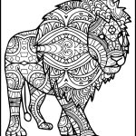 3 Lion Coloring Pages For Adults