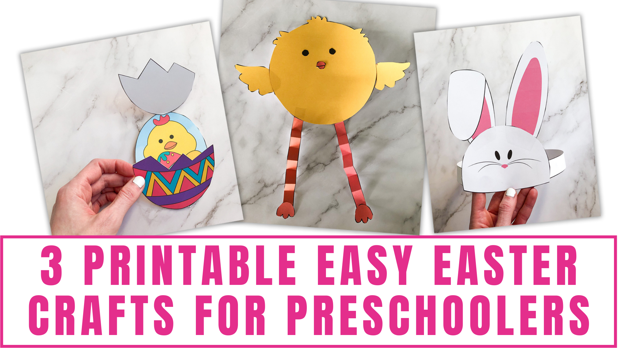 3 Printable Easy Easter Crafts For Preschoolers