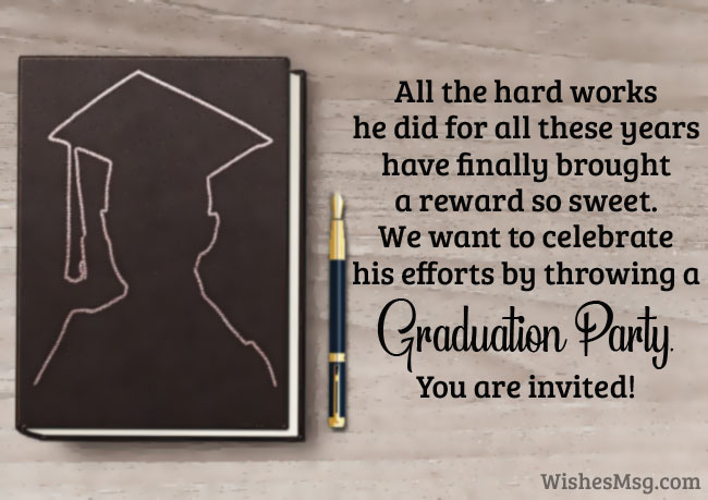 33 Graduation Invitation Party Wording Gif US Invitation Template