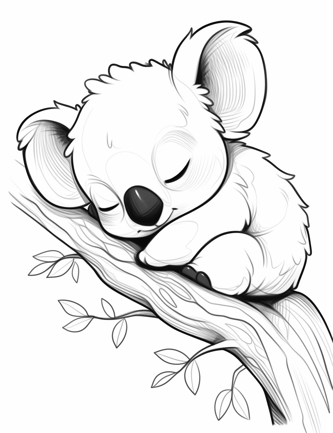 animal coloring pages koala