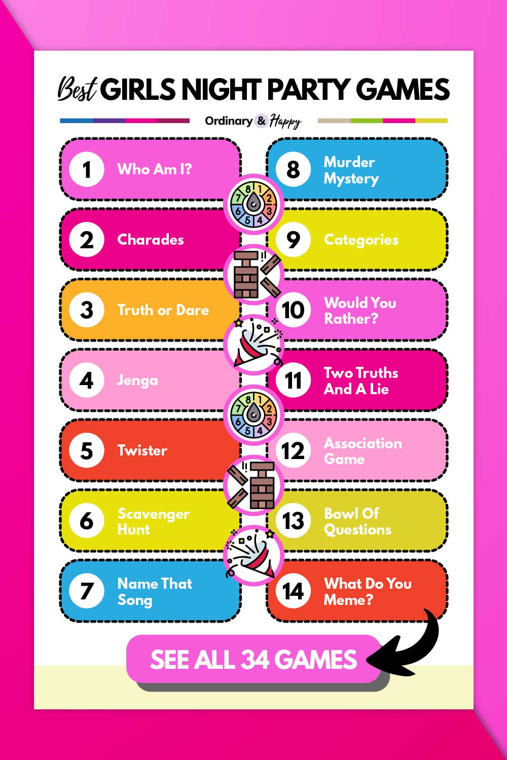 34 Fun Girls Night Party Games You Need To Try Girls Night Party 