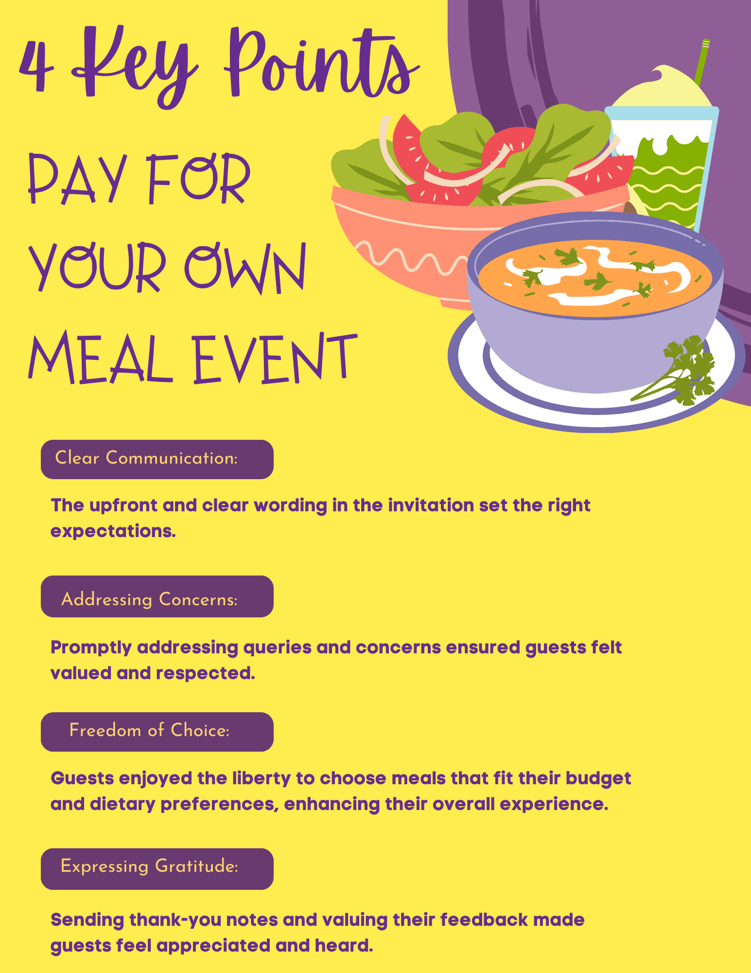 35 Elegant Ways To Say 39 Pay For Your Own Meal 39 On Invites