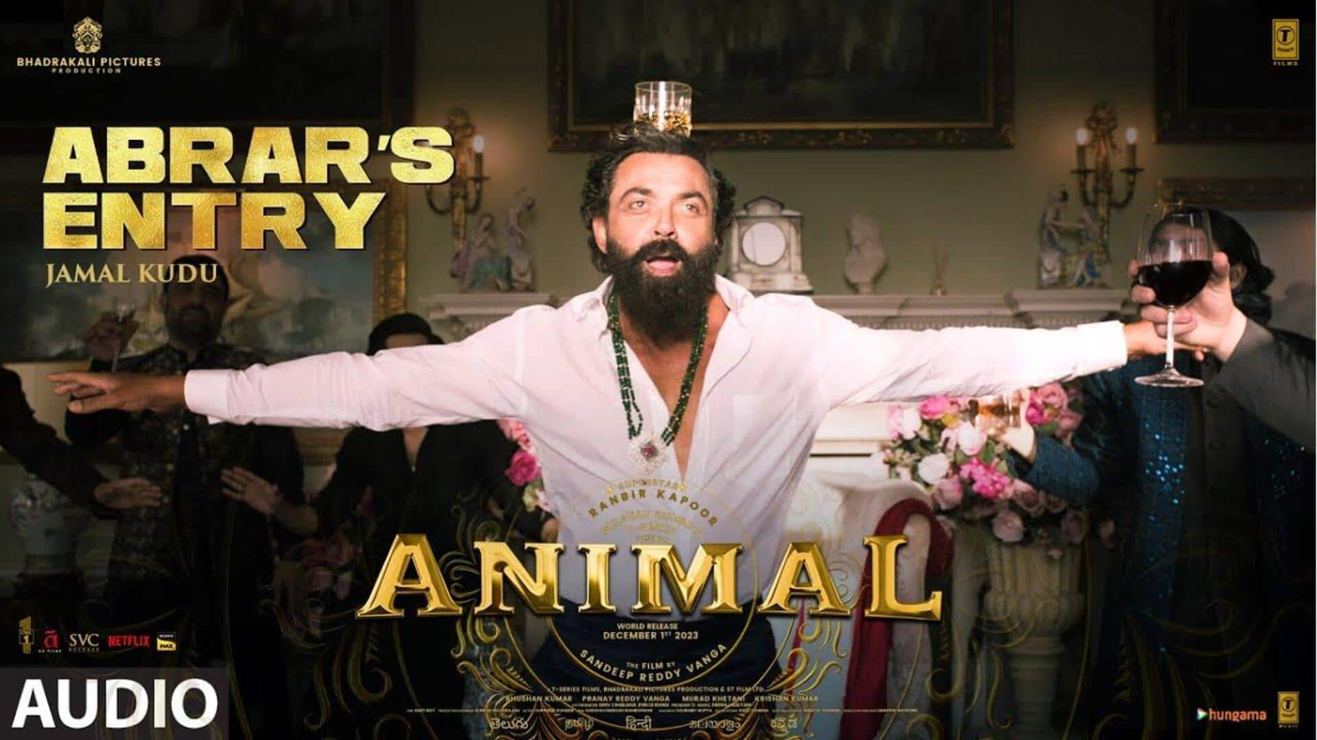  39 Animal 39 s 39 Jamal Kudu 39 Bobby Deol 39 s Entry Song Is Absolute Banger