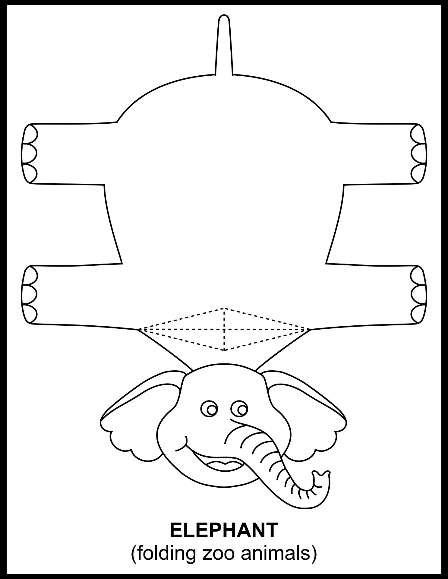 printable 3d paper craft animals
