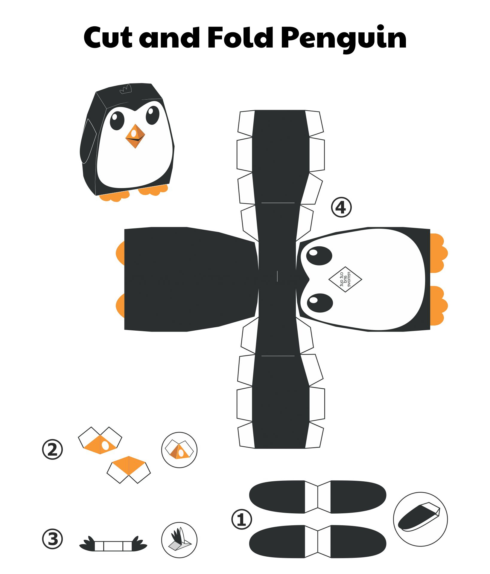 3D Paper Animals Crafts 10 Free PDF Printables Printablee