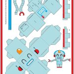 3D Paper Robot Template Printable