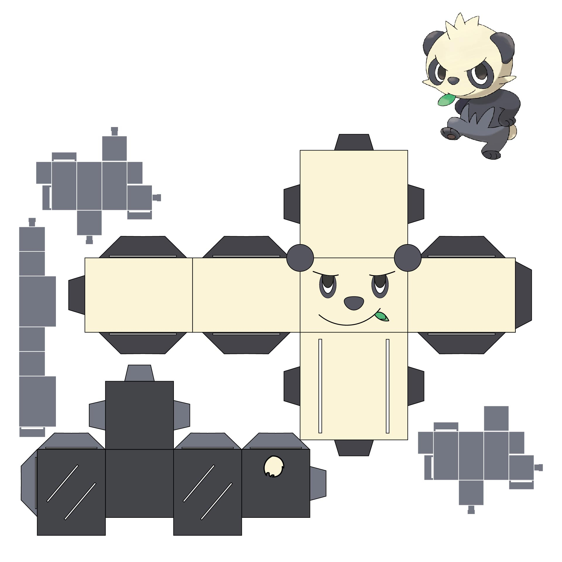 3D Papercraft Templates This Is The Suggested Color On What Colored 