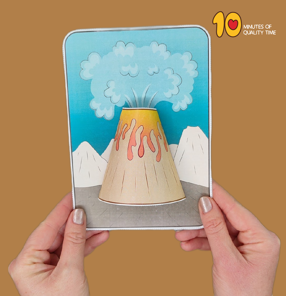 3D Volcano Craft 10 Minutes Of Quality Time