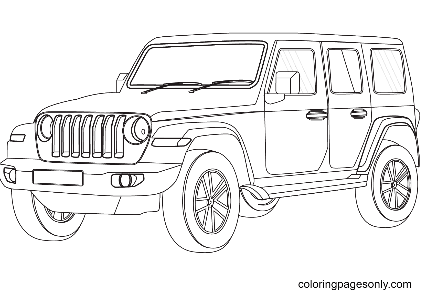 44 Jeep Coloring Pages ColoringPagesOnly