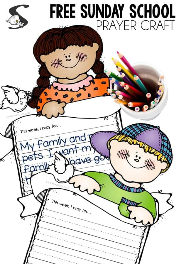5 Easy Prayer Crafts For Preschoolers I Can Pray Craft Printable FREE 