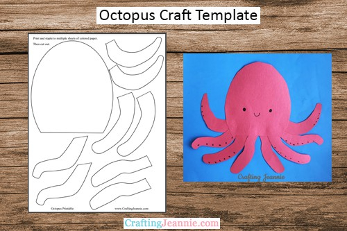 printable octopus craft printable octopus craft
