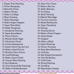 50 Fun Ideas For Art Crafts For Kids Checklist