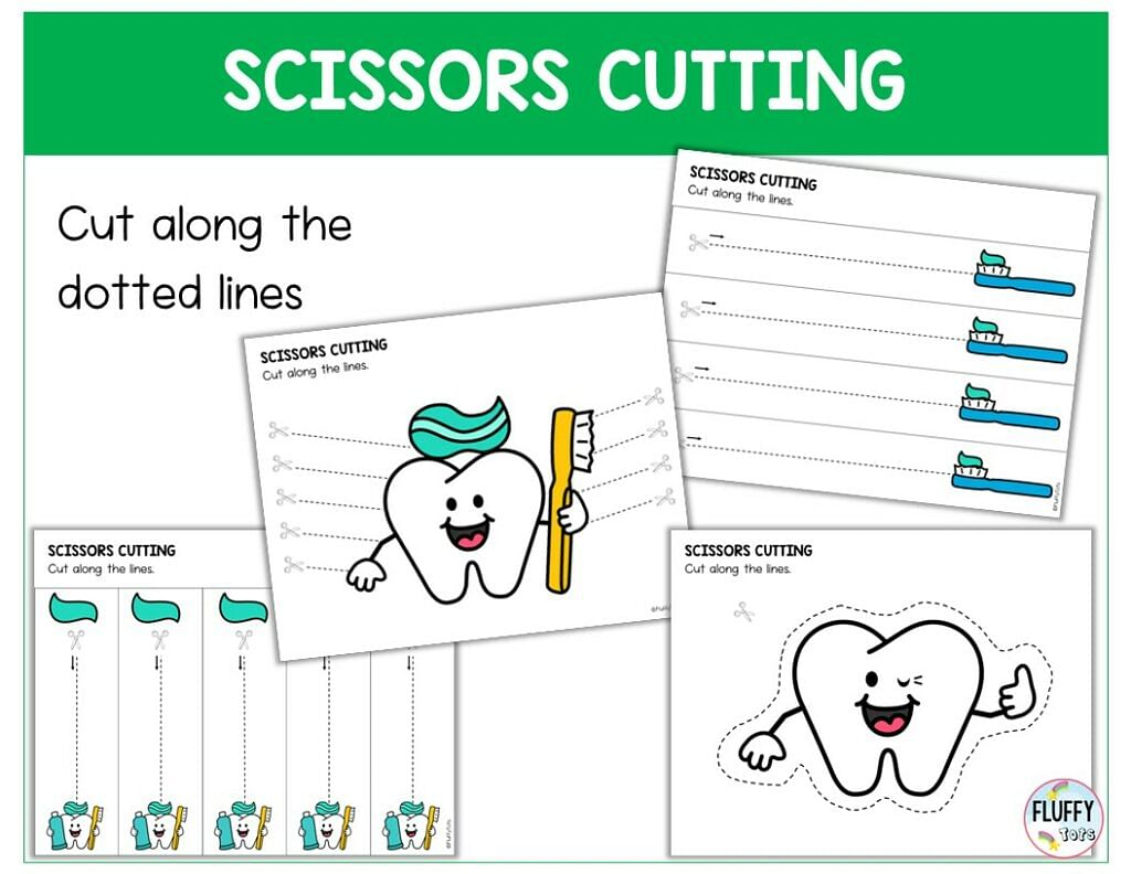 50 Pages Of Fun Dental Printables For Toddler And Preschool FluffyTots