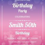 50th Birthday Invitation Template Download In Word Illustrator PSD