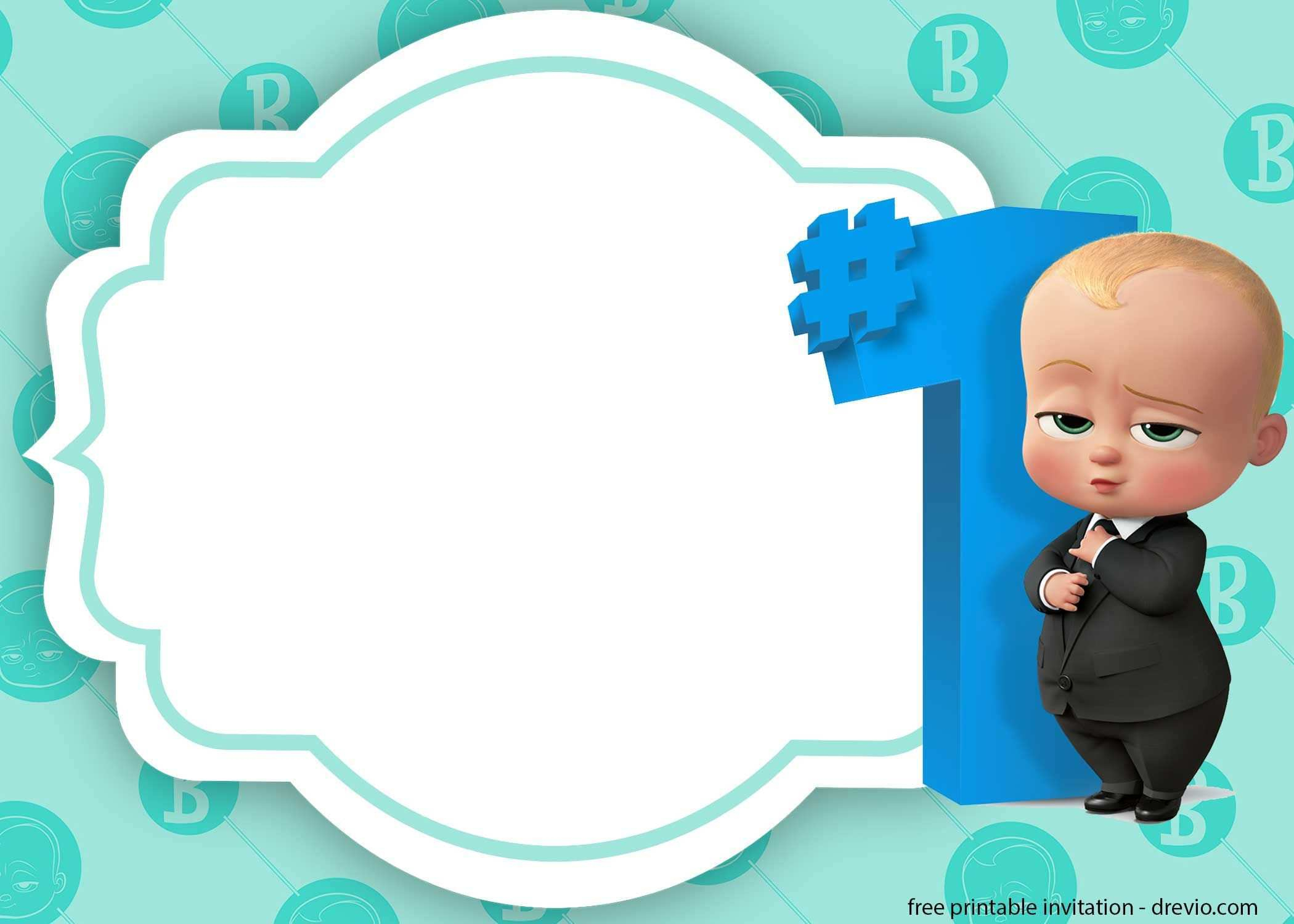 58 Adding Boss Baby Birthday Invitation Template In Word For Boss Baby 
